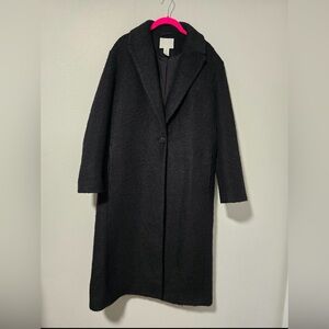 H&M Black Long Women's Trench Coat
